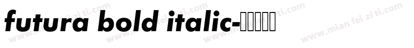 futura bold italic字体转换